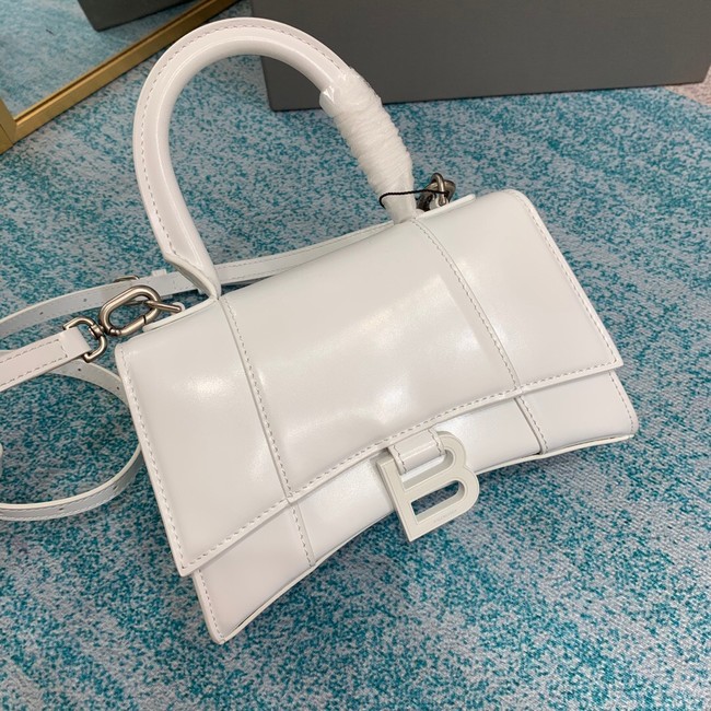 Balenciaga HOURGLASS SMALL TOP HANDLE BAG B108895C white