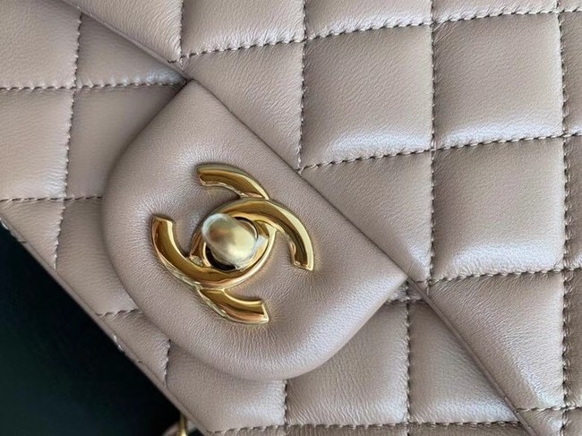 Chanel Flap Lambskin Shoulder Bag AS1115 Taupe
