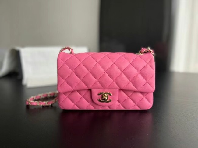 Chanel MINI Flap Bag Original Sheepskin Leather 1116 Plum