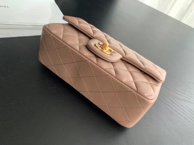 Chanel MINI Flap Bag Original Sheepskin Leather 1116 Taupe