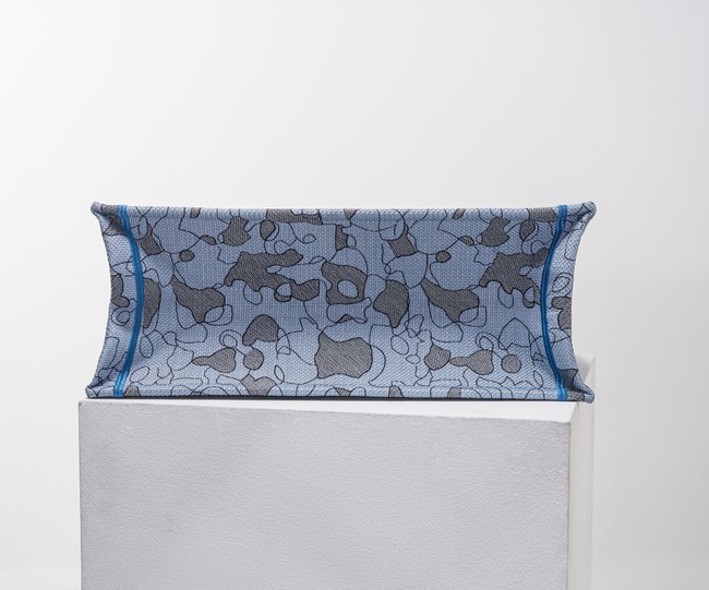 DIOR BOOK TOTE Embroidery C1286-24 blue