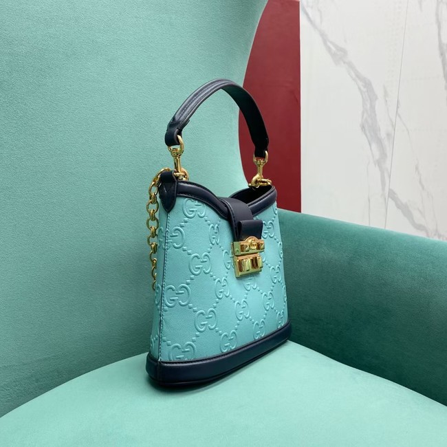 Gucci Small GG shoulder bag 675788 Light blue