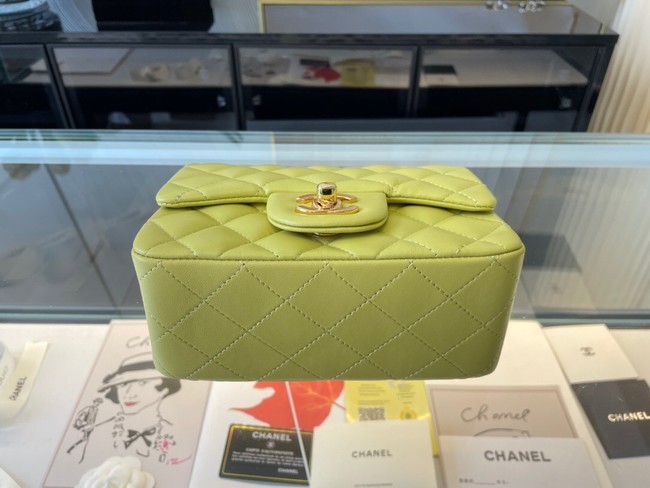 Chanel MINI Flap Bag Original Sheepskin Leather 1115 Lemon