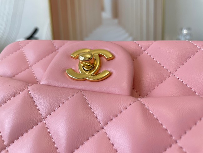 Chanel MINI Flap Bag Original Sheepskin Leather 1115 pink