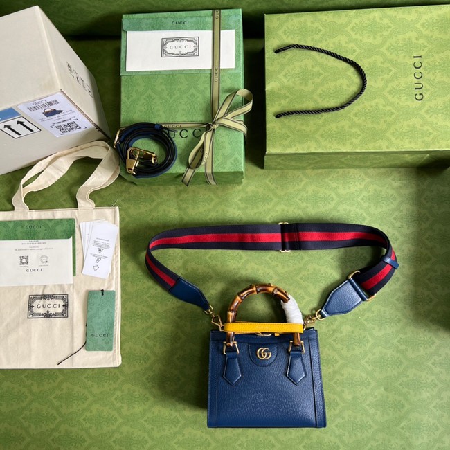 Gucci Diana mini tote bag 702732 Royal blue