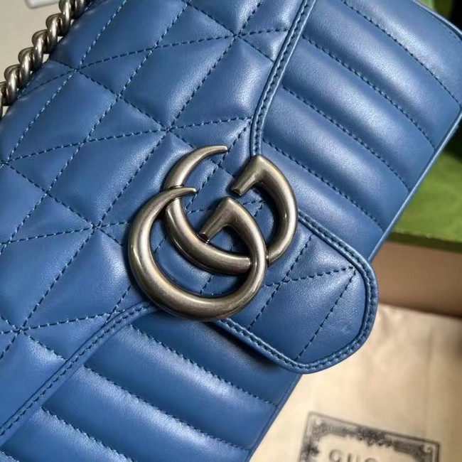 Gucci GG Marmont small shoulder bag 443497 Blue