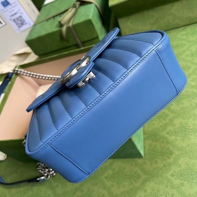 Gucci GG Marmont small shoulder bag 583571 blue