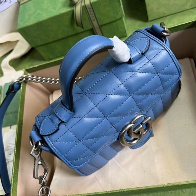 Gucci GG Marmont small shoulder bag 583571 blue