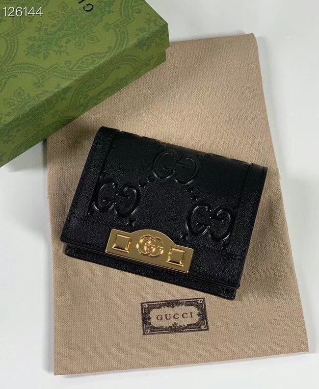 Gucci GG card case wallet 676150 black