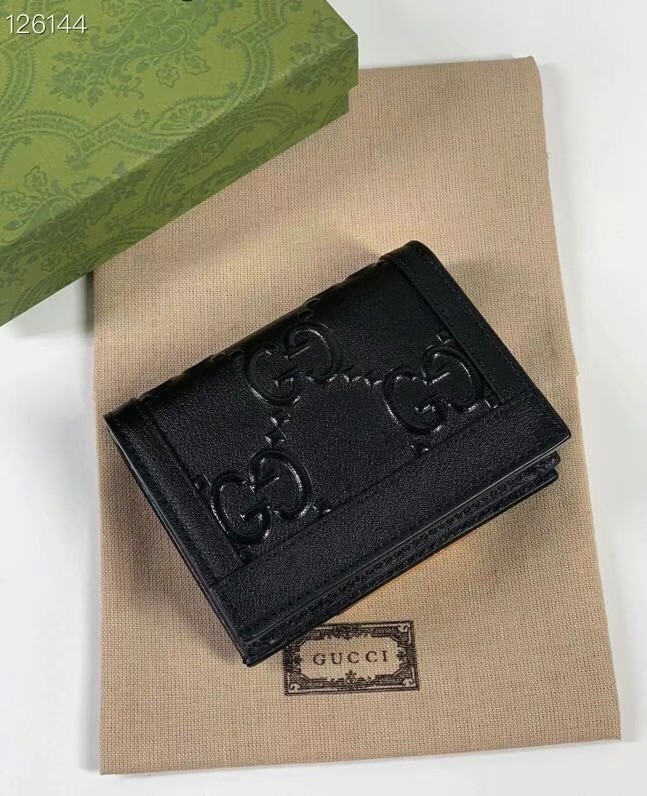 Gucci GG card case wallet 676150 black