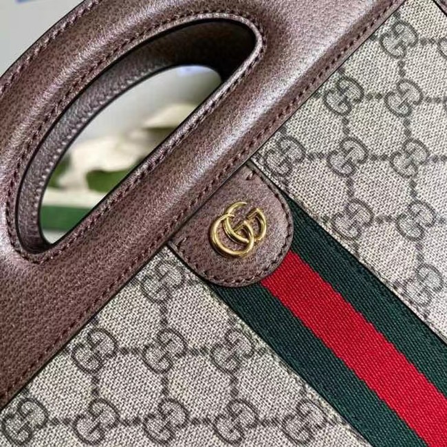 Gucci Ophidia small tote with Web 693724 brown