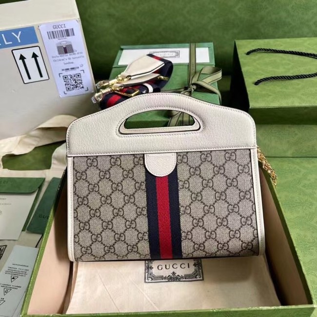 Gucci Ophidia small tote with Web 693724 white