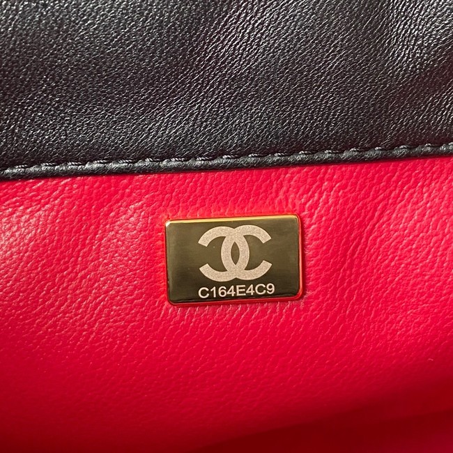 Chanel Drawstring Bag & Gold Metal AS3116 black