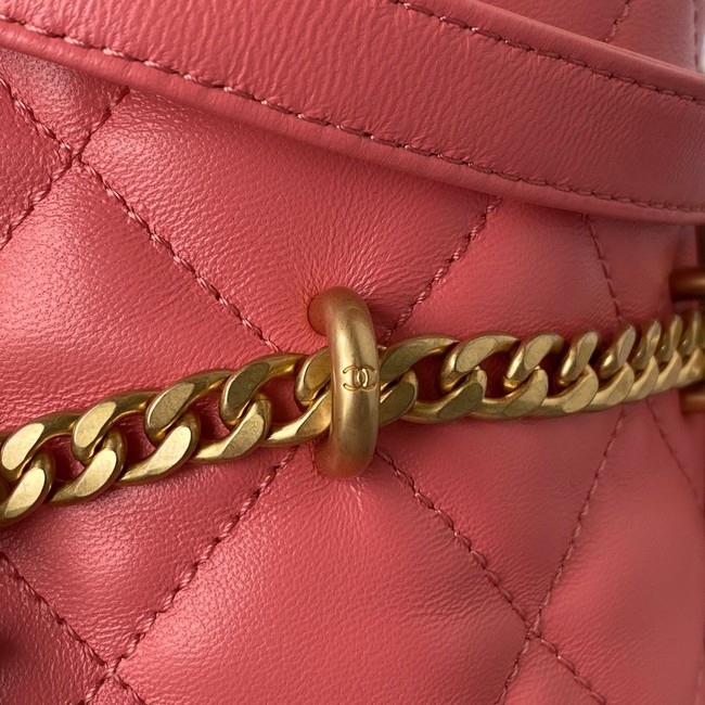 Chanel Drawstring Bag & Gold Metal AS3116 pink