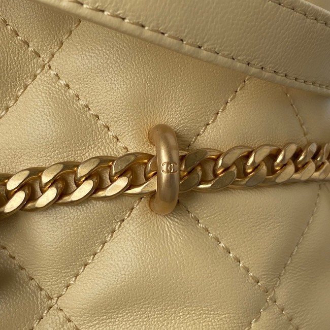 Chanel Drawstring Bag & Gold Metal AS3116 yellow