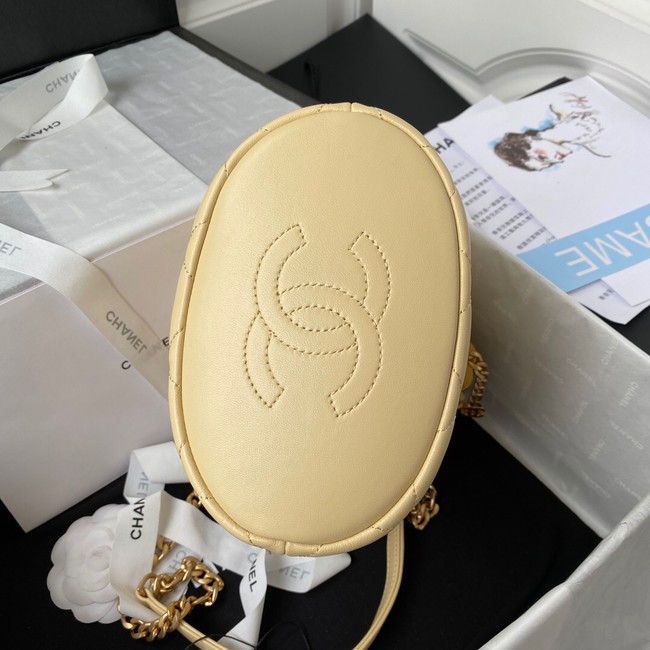 Chanel Drawstring Bag & Gold Metal AS3116 yellow