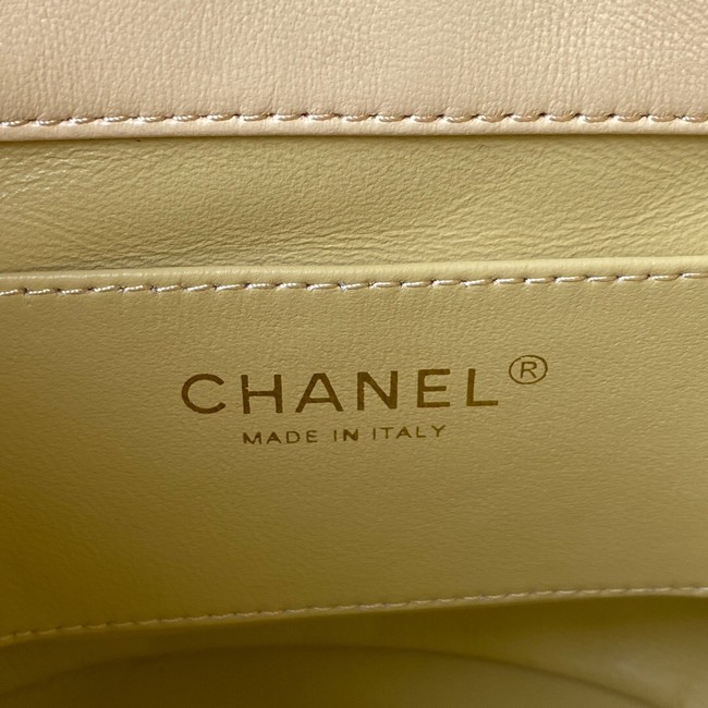 Chanel Drawstring Bag & Gold Metal AS3116 yellow