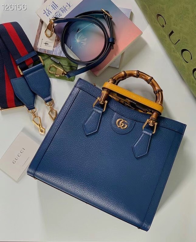 Gucci Diana small tote bag 702721 blue