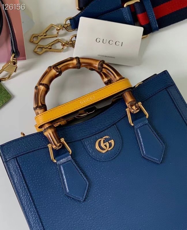 Gucci Diana small tote bag 702721 blue