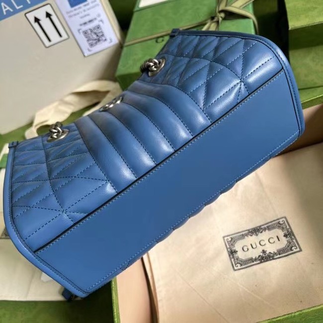 Gucci small leather shoulder bag 681483 blue