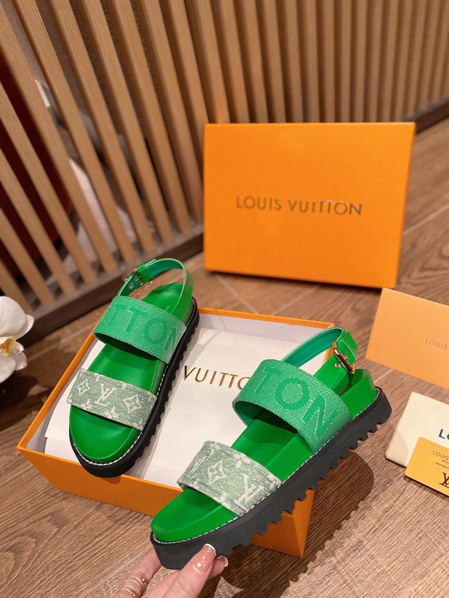 Louis Vuitton SANDAL 91082-3 Heel 2CM