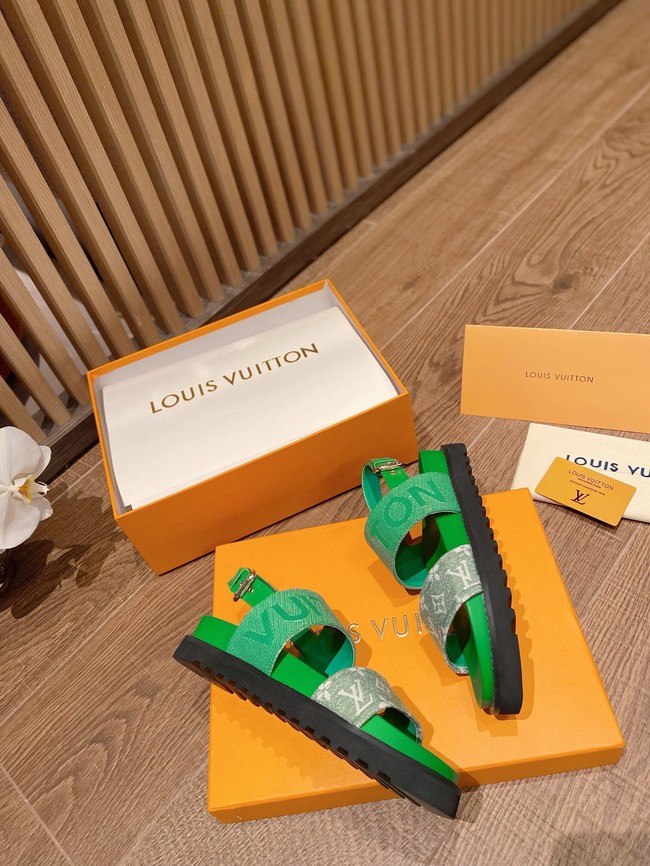 Louis Vuitton SANDAL 91082-3 Heel 2CM