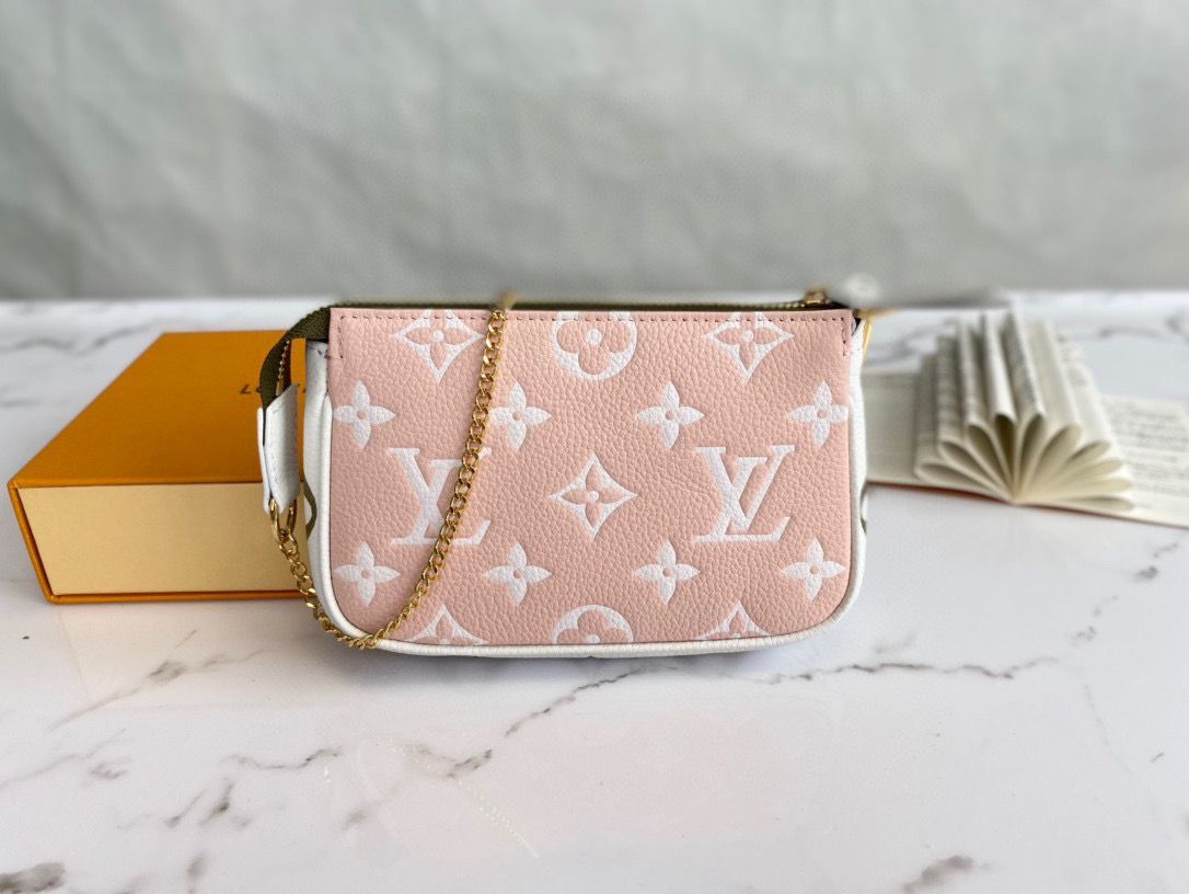 Louis Vuitton Monogram Empreinte MINI POCHETTE ACCESSOIRES M81284 Pink