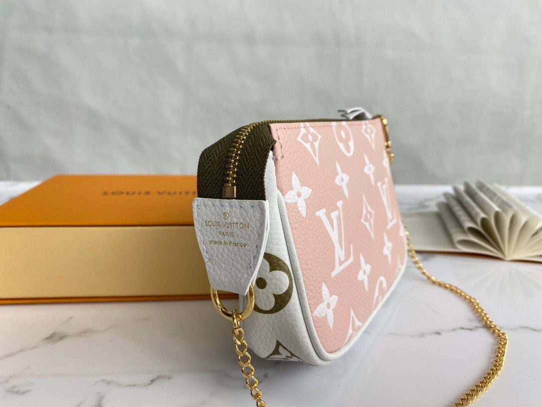 Louis Vuitton Monogram Empreinte MINI POCHETTE ACCESSOIRES M81284 Pink
