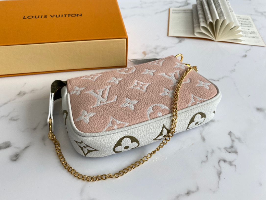 Louis Vuitton Monogram Empreinte MINI POCHETTE ACCESSOIRES M81284 Pink