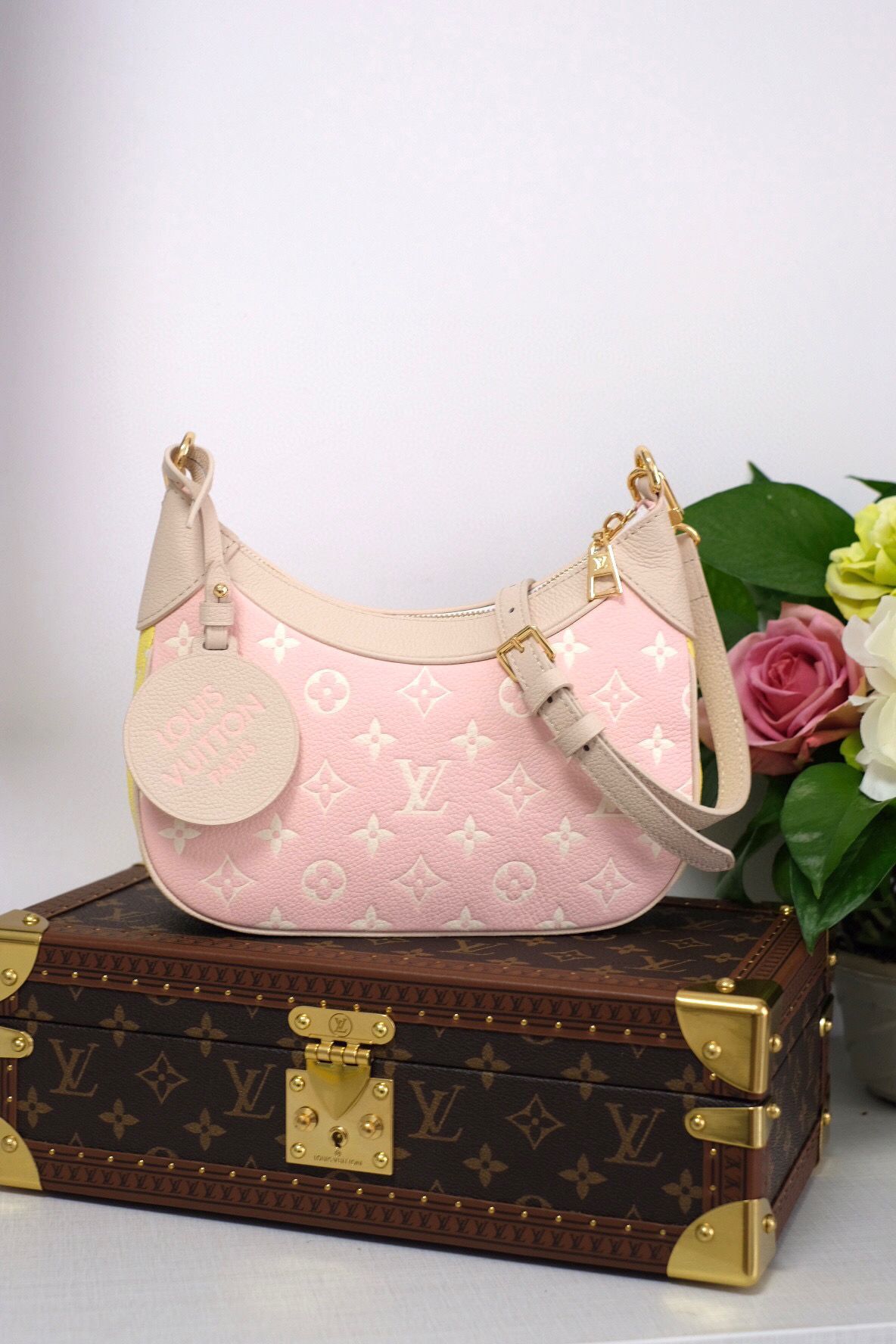 Louis Vuitton Original Leather Bagatelle M46091 Pink