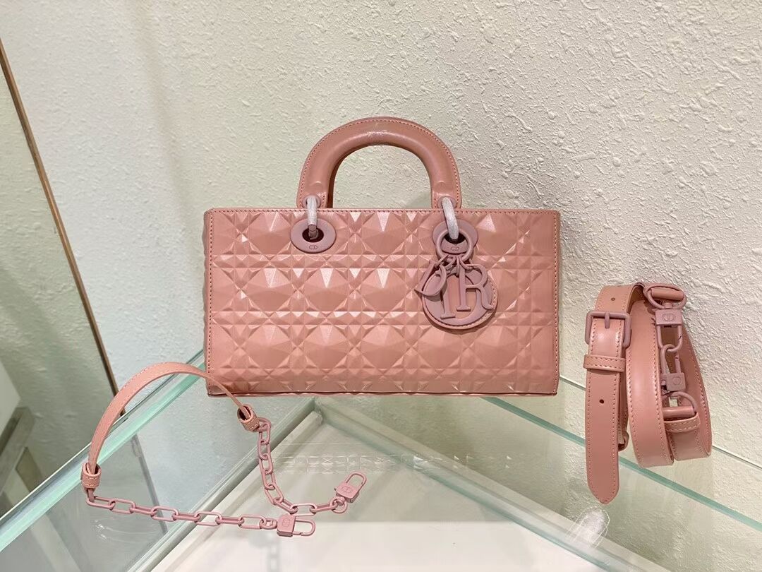 MEDIUM LADY DIOR BAG Cannage Lambskin C2811 pink