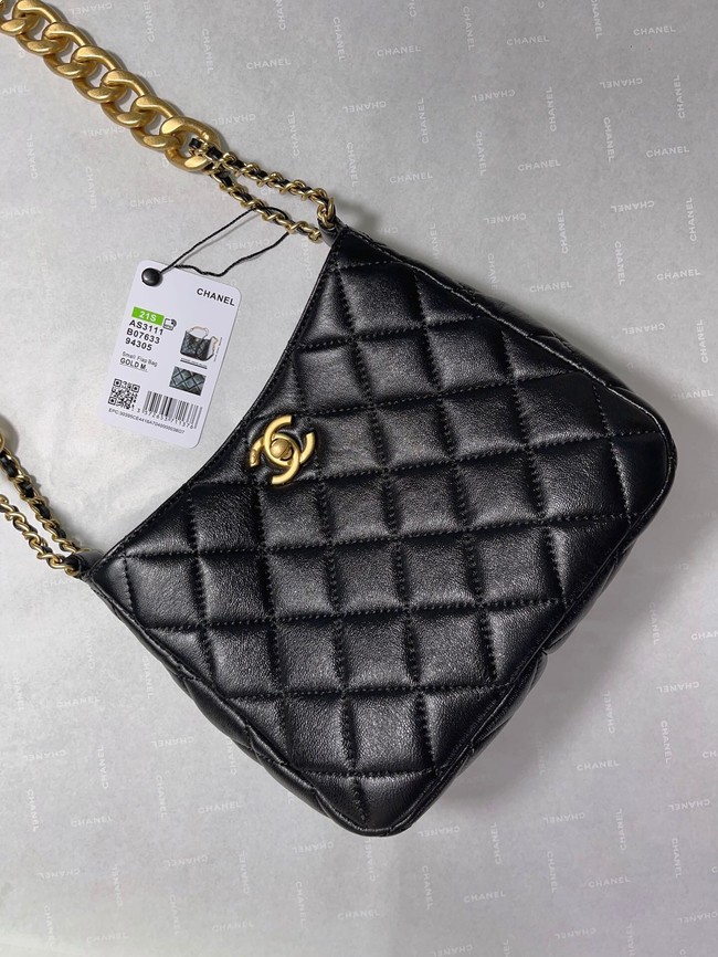 Chanel Calfskin Shoulder Bag AS3111 black