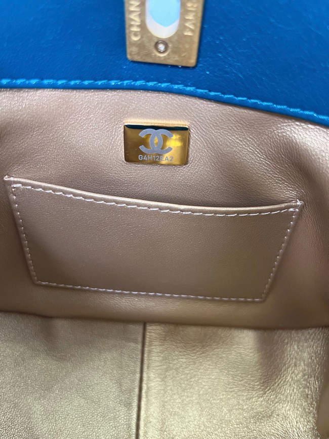 Chanel Calfskin Shoulder Bag AS3111 blue