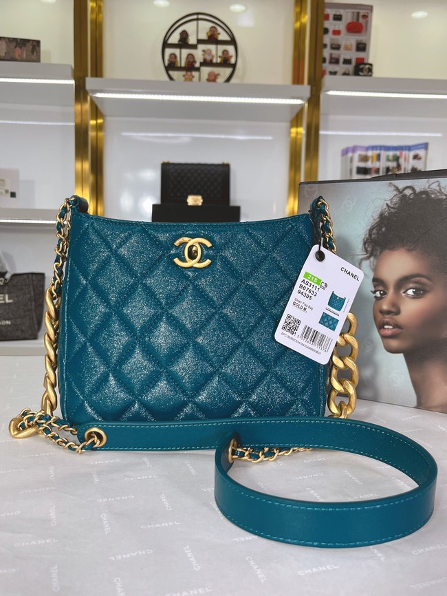 Chanel Calfskin Shoulder Bag AS3111 blue