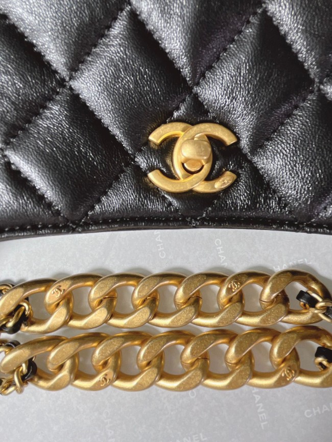 Chanel Calfskin Shoulder Bag AS3112 black