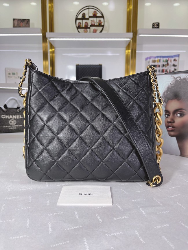 Chanel Calfskin Shoulder Bag AS3112 black