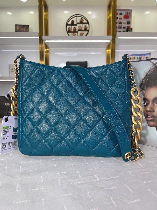 Chanel Calfskin Shoulder Bag AS3112 blue