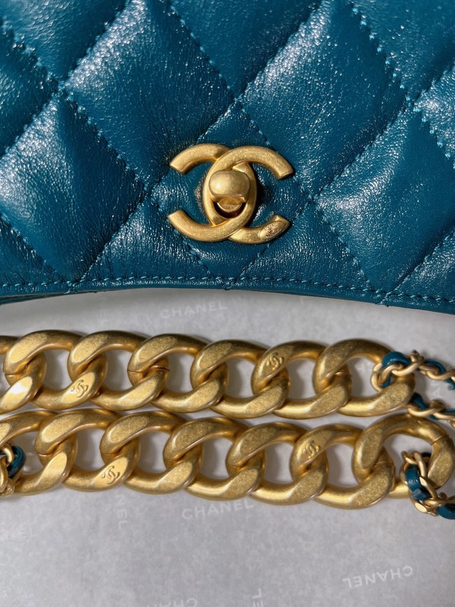 Chanel Calfskin Shoulder Bag AS3112 blue