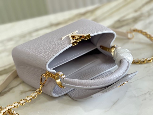 Louis Vuitton CAPUCINES PM M57228 Pearl White