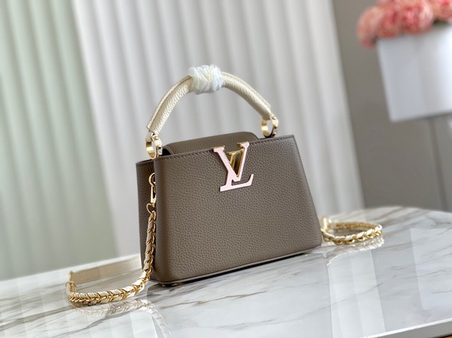 Louis Vuitton CAPUCINES PM M57228 Smokey Brown Green