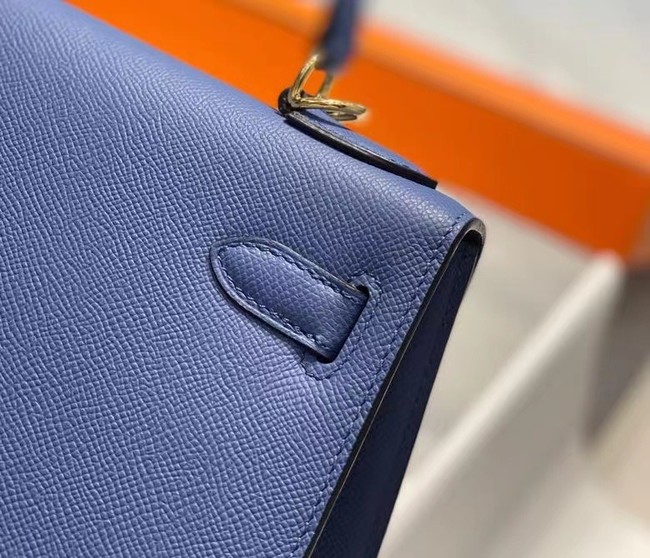 Hermes Original Epsom Leather KEL2578 dark blue