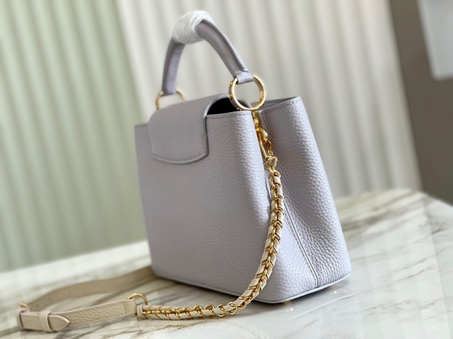 Louis Vuitton CAPUCINES BB M57227 Pearl White