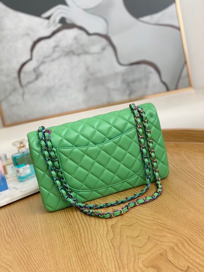 Chanel Flap Mirage Lambskin Shoulder Bag AS1112 green