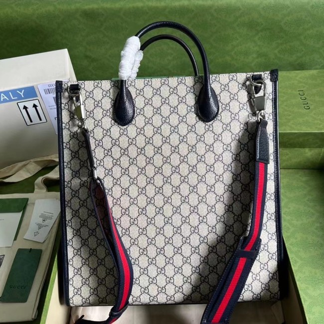 Gucci Medium tote with Interlocking G 674155 blue