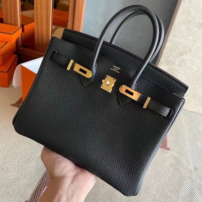 Hermes original Togo Leather HB25O Black