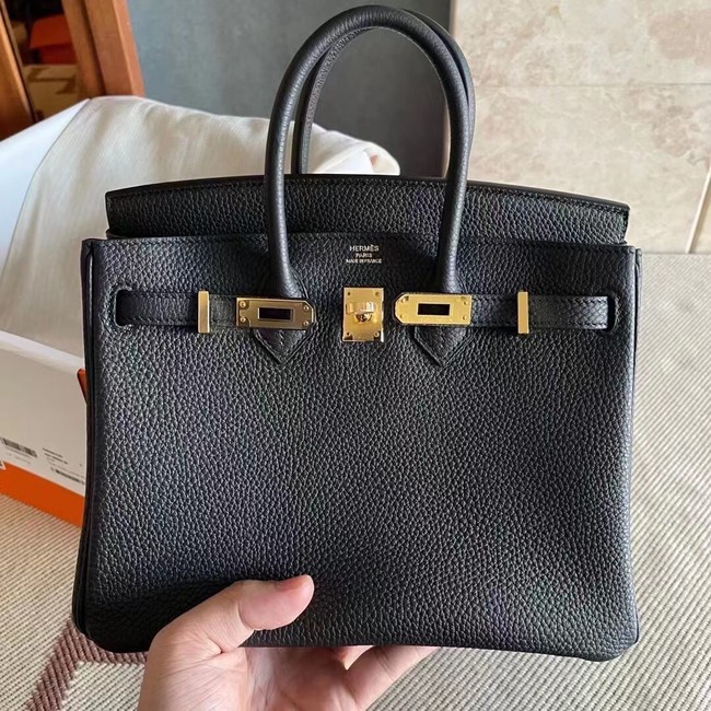 Hermes original Togo Leather HB25O Black