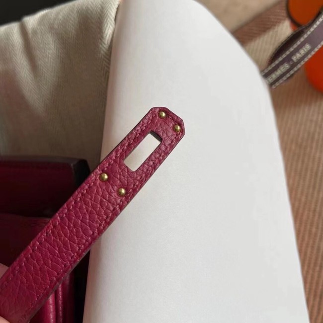 Hermes original Togo Leather HB25O Burgundy