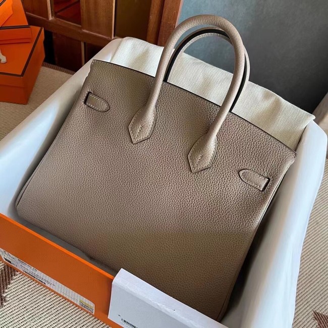 Hermes original Togo Leather HB25O light gray