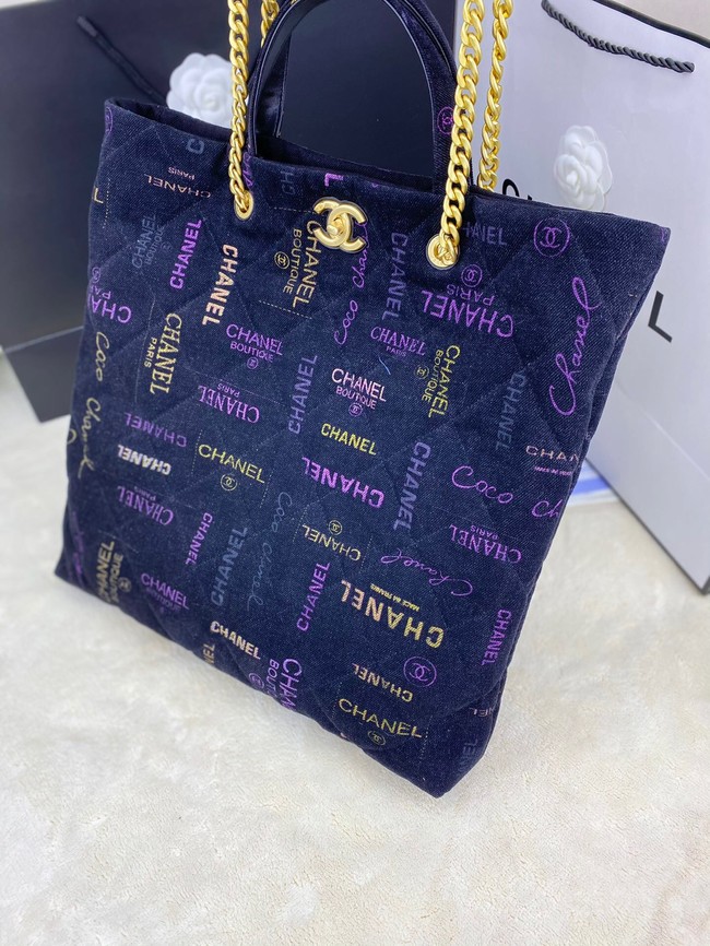 Chanel SHOPPING BAG 2566 dark blue