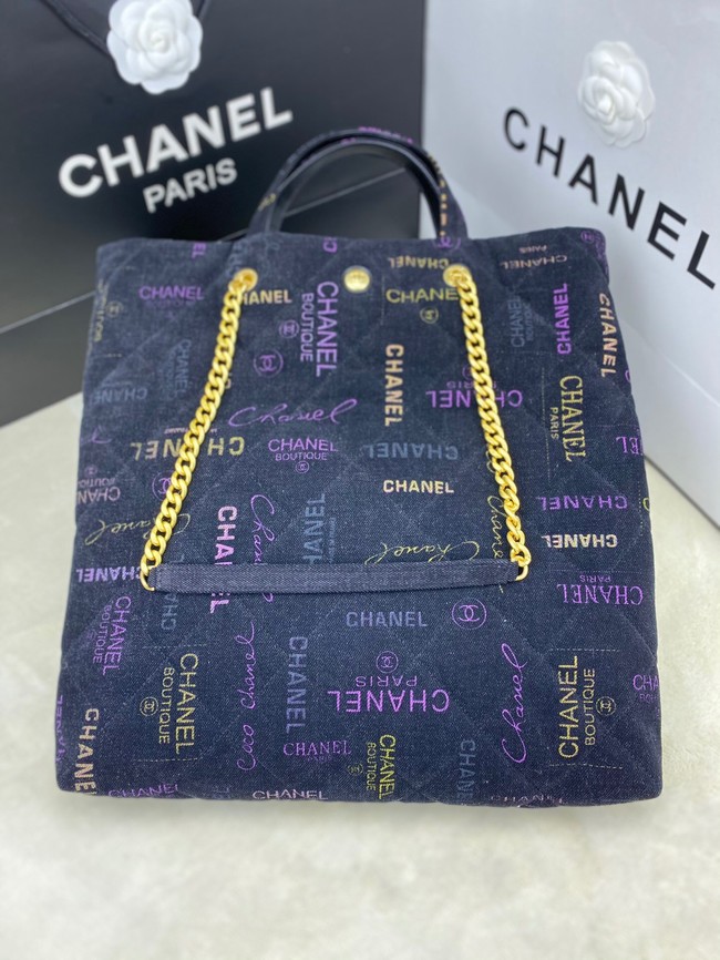 Chanel SHOPPING BAG 2566 dark blue